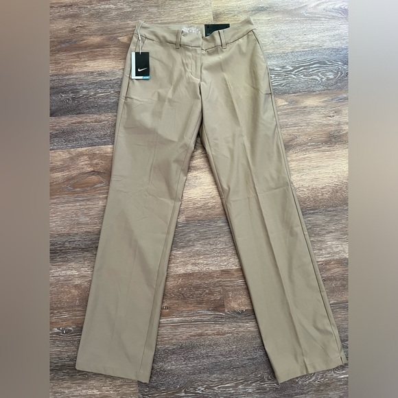 Nike Pants - Nike dri-fit golf size khaki straight leg golf pants size 4